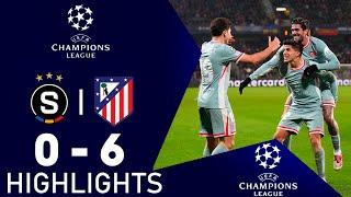 Sparta Praha vs Atletico Madrid 0-6 Highlights Goals | UEFA Champions League 2024/25