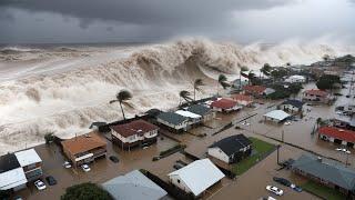 Chaos in Peru Today! Tsunami-like waves destroy boats and resorts in Mancora