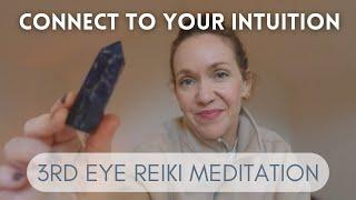 Connect to Your Intuition.  Reiki Meditation to Balance Your 3rd Eye Chakra   #thirdeyechakra