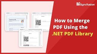 Merging PDF Documents Using the .NET PDF Library