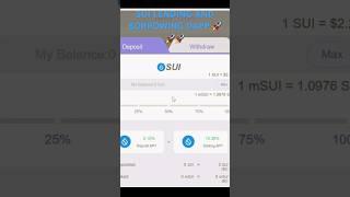 SUI BLOCKCHAIN LENDING AND BORROWING DAPP  #blockchain #sui  #decentralized #trading