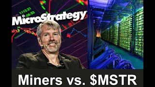 #Bitcoin miners vs. $MSTR