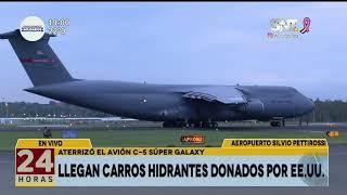 Aterrizó el avión C-5 Súper Galaxy