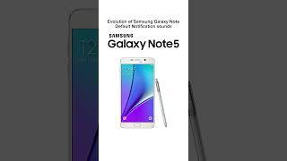 Evolution of Samsung Galaxy Note Default Notification sounds