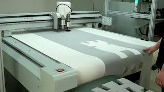 TPS digital cutting machine, CNC flatbed cutter for car seat application