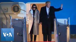 President Trump Returns From Trip to India