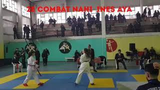 2e Combat Nahi Ines Aya championnat wilaya karaté do benjamins 12.01.2020