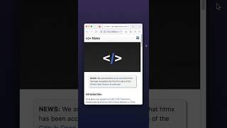 HTMX looks pretty neat #coding #javascript