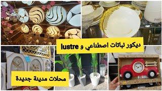 جولة في محلات ديكور في مدينة جديدة نباتات اصطناعية Lustre ليكادر سارفيس فاخر ساعات ديكورات راقية