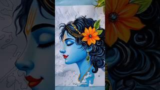 Beautiful krishna painting #shorts #shortvideo #krishna #krishnabhajan #krishnastatus #love