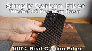 Simply Carbon Fiber iPhone 12 Pro Max Case: Sleek, Stylish, Manly Case