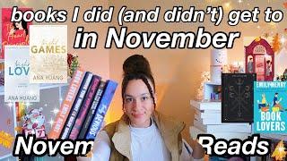 books i did (and didn’t) get to read in november | paperbackgirly🫶