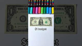 Drawing, But I ONLY Have a $1 Budget… (#shorts)