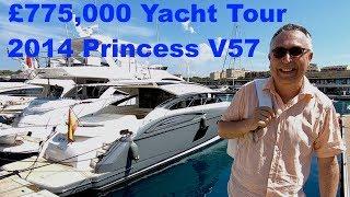 £775,000 Yacht Tour : 2014 Princess V57