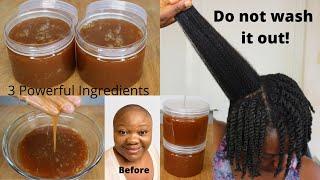 Only 3 Powerful Ingredients/ Do Not Wash It Out & Your Hair Will Grow Fast From First Week.