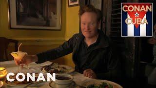 Conan Dines At A Cuban Paladar | CONAN on TBS