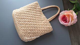 Crochet bag tutorial | Crochet mini bag for beginner