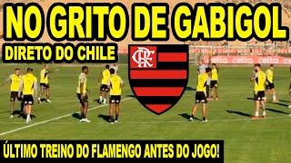 NO GRITO DE GABIGOL! FLAMENGO FAZ ÚLTIMO TREINO NO CHILE PARA JOGO DECISIVO NA LIBERTADORES!