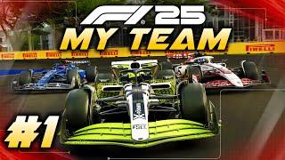 F1 25 MY TEAM CAREER Part 1: A New Journey Begins! My Team 2.0!