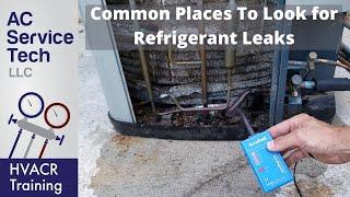 Where to Find R-22 & R-410A LEAKS on AC Units! Top 10 Spots!