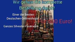 Feuerwerk Bestellen bei diesen Onlineshop (ABA) - 600 Euro Bestellliste für ein ganzes Silvester!