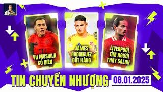 TIN CHUYỂN NHƯỢNG 8/1: Vụ Musiala có biến, James Rodriguez đắt hàng, Liverpool tìm người thay Salah