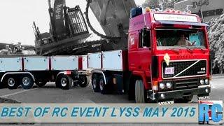 Best of RC Truck Mega Event, Lyss in Switzerland - 2015 - Excavator, Wheel Loader, Tractor