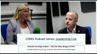 Martin Kerridge (LJMU-CEL) Vicky Briggs (TCAT) in conversation about Leadership Coaching