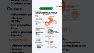 peptic ulcer #pepticulcer #nursing #trending #chart