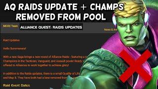 AQ Raids and Small AQ Map 7 and 8 Update + Champs Removed From Raids Pool! | Marvel Champions