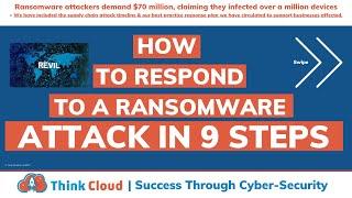 HOW TO RESPOND TO A RANSOMWARE ATTACK IN 9 STEPS