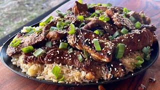 Korean Bulgogi On The Flat Top Griddle (MY FAVORITE ASIAN DISH)