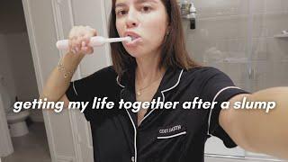 getting my life together after a slump ️ clean with me, working out, productivity + organizing