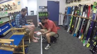 Working with measurements on the boot fit profile