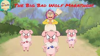 Big Bad Wolf Adventures Marathon I The 3 Little Pigs I Fairy Tales and Bedtime Stories I The Teolets