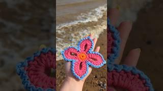 Hawaiian Crochet Flower  Tutorial above ️