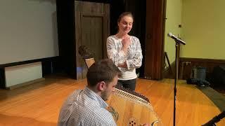 Ukrainian opera singer Olga Abakumova and bandura player Stephan Zaets