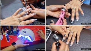 घर बैठे सिखे permanent nail Extensions & gel nail art