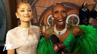 Ariana Grande SHOCKS Cynthia Erivo w/ Impression Of Her On 'Wicked' Red Carpet