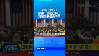 台灣上榜了！彭博：美國已列出貿易談判優先清單 #美國 #談判 #關稅