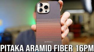 Pitaka Tactile Woven Aramid Fiber iPhone 16 Pro Max Case