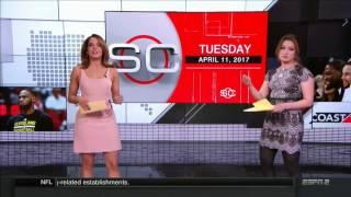 Elle Duncan & Antonietta Collins Stockings, Thighs and Oh my's | ESPN