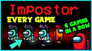 IMPOSTOR EVERY GAME IN Among Us GLITCH! (NEW Unlimited Impostor) *SOLO & EASY*