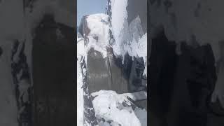 Замело на вахте. Не передать по видео. #зимняядорога #вахта #вахтовик