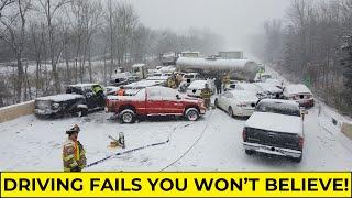 Icy Road Madness Caught on Camera – Winter Car Crashes & Epic Fails!