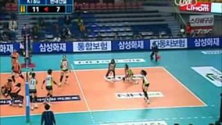 MONTANO MADELAYNNE KT&G-HYUNDAI KOREAN VOLLEYBALL FINALS 2009-10 3 SET PART 5/6