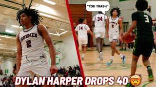 “YOU TRASH” DYLAN HARPER DROPS 40 vs ROSELLE CATHOLIC ‼️