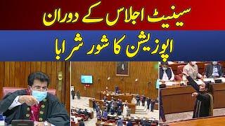 Senate Ijlas Kay Dauran Opposition Ka Shor Sharaba | Dawn News