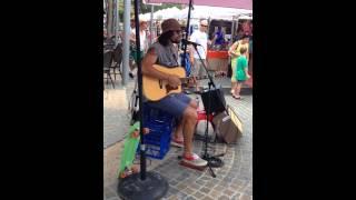 Mark Lowndes. Hold buskers version