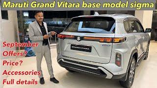 Maruti Grand Vitara 2024 Model l Base Model l Price Specification Full details Review #marutisuzuki